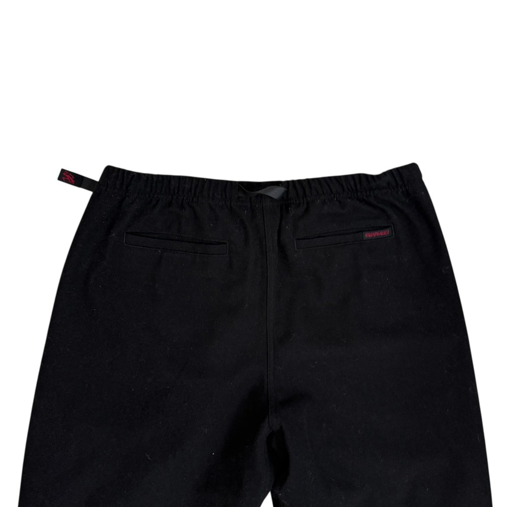 Gramicci Wool Blend Pleated Pants Black Mens Size XL Belted GMP-21F057 - Picture 5 of 8